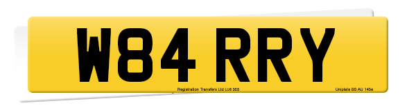 Registration number W84 RRY